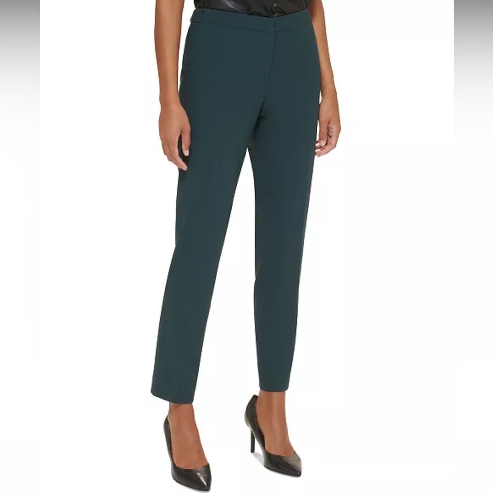 Calvin Klein Petite Lux Highline Straight-Leg Pants